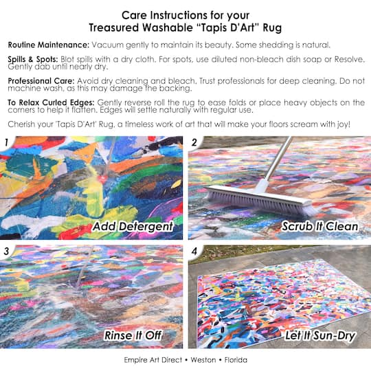 Empire Art Direct 5ft. x 7.5ft. The Hubble Space Telescope Washable Area Rug